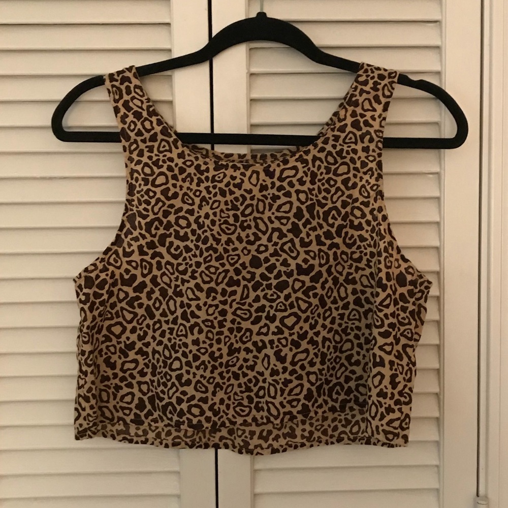 Cheetah Print Crop Top